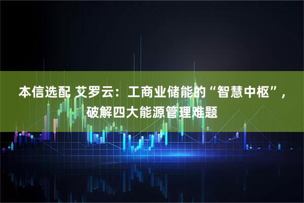 本信选配 艾罗云：工商业储能的“智慧中枢”，破解四大能源管理难题