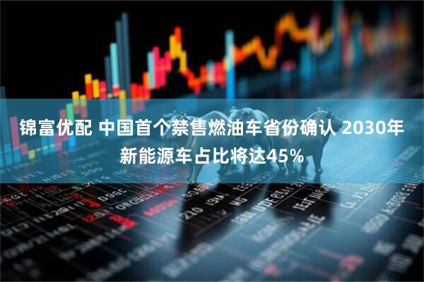 锦富优配 中国首个禁售燃油车省份确认 2030年新能源车占比将达45%
